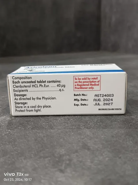 Alpha Pharma Clenbuterol (Clenbuterol HCL) 40mcg