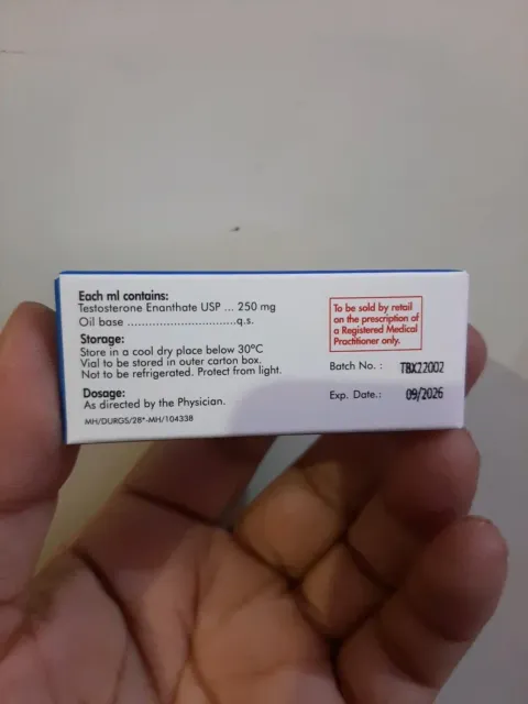 Alpha Pharma Testosterone Enanthate 250mg (Vial) - photo 5