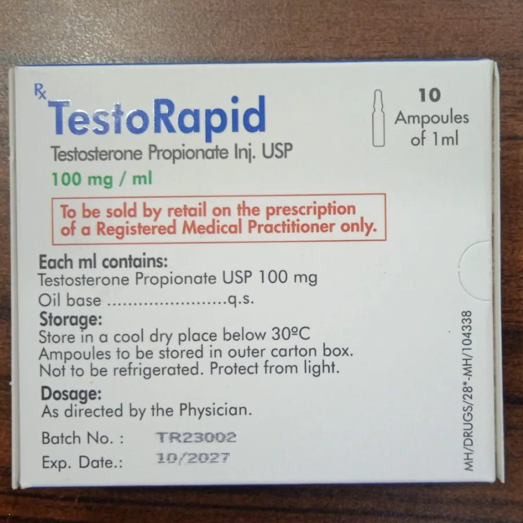 Alpha Pharma Testosterone Propionate 100mg - photo 5