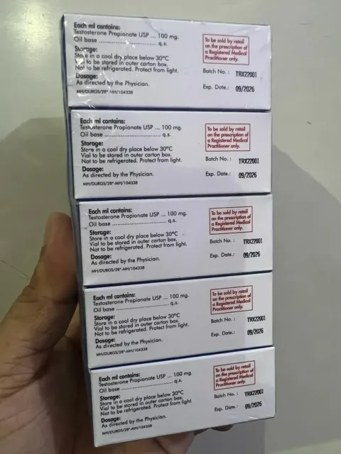 Alpha Pharma Testosterone Propionate 100mg (Vial) - photo 4